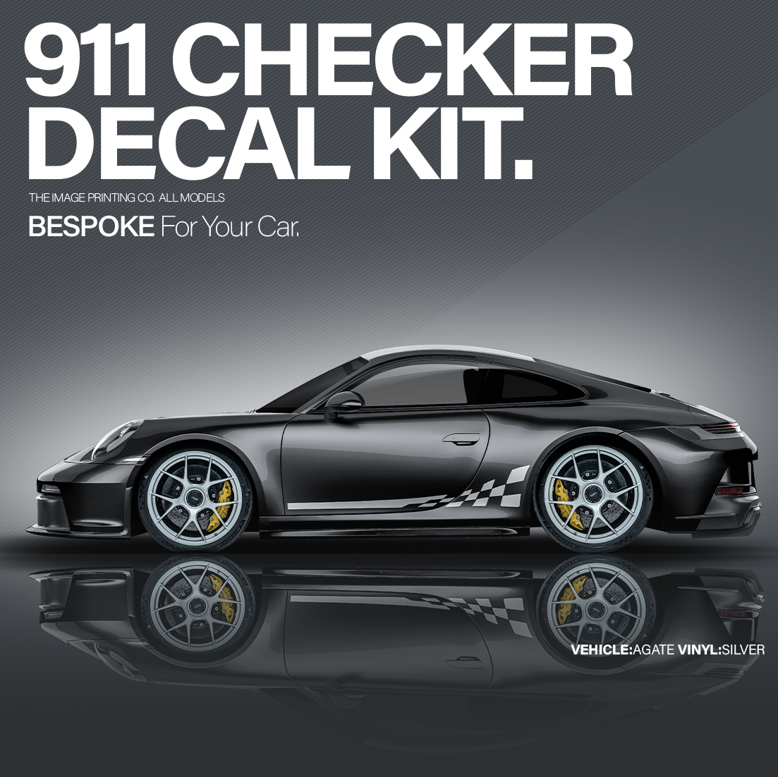 911 Checker Decal Kit